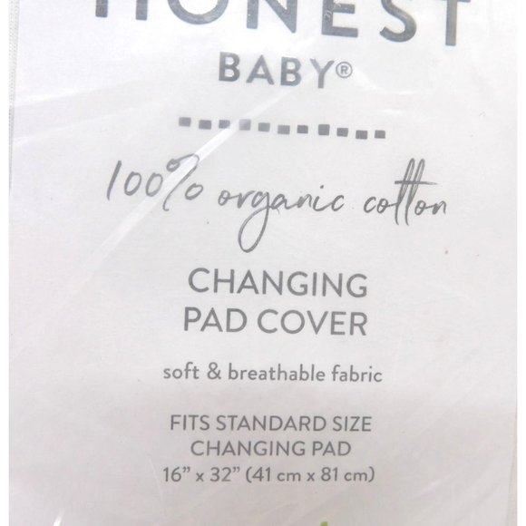 Changing Pad Covers by Honest Baby Pink and Pink and White Print NEW - Picture 2 of 4